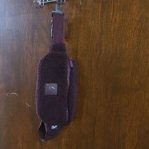 Reebok Maroon Plush Waist Bag